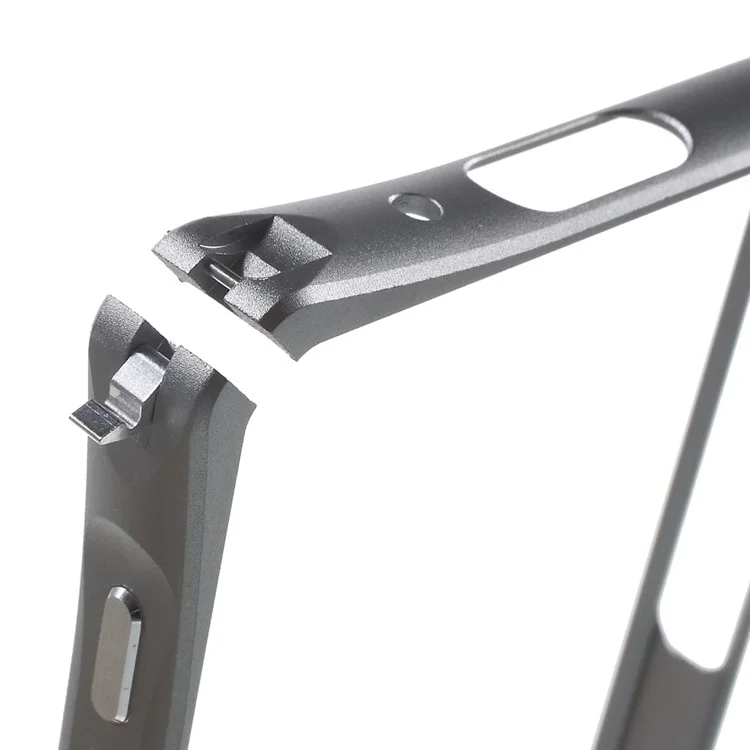Aluminum Alloy Bumper Frame for Sony Xperia Z5 Compact with Hippocampal Buckle - Grey