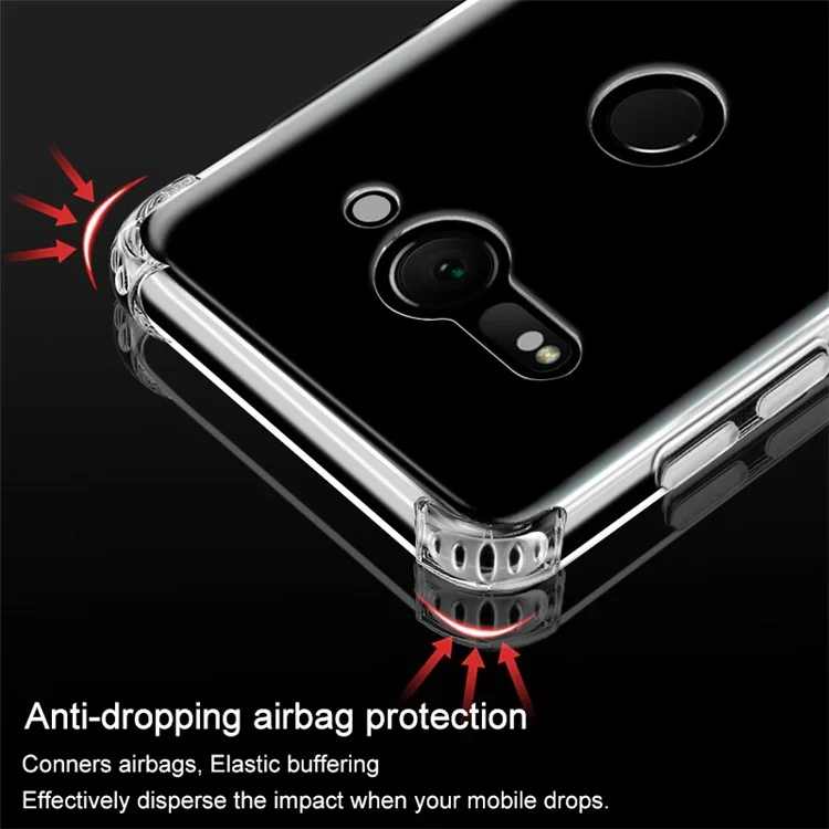 IMAK Anti-drop TPU Phone Case + Screen Protector for Sony Xperia XZ2 Compact - Transparent