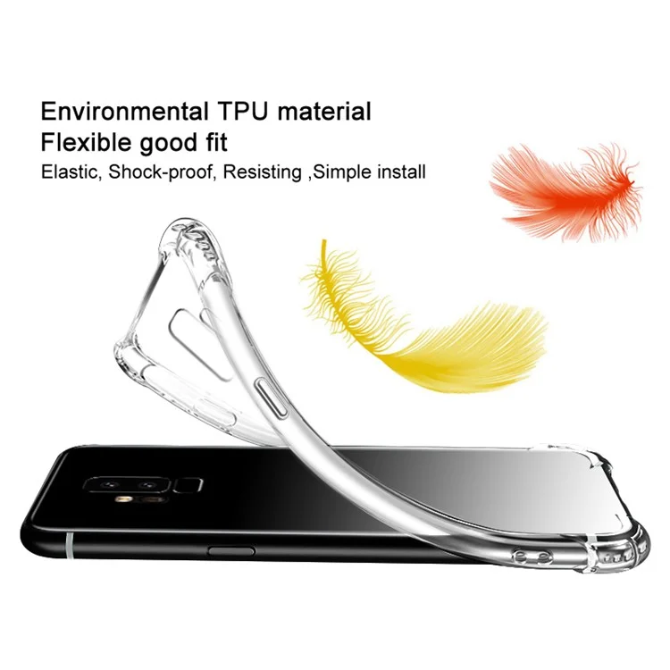 IMAK Anti-drop TPU Phone Case + Screen Protector for Sony Xperia XZ2 Compact - Transparent