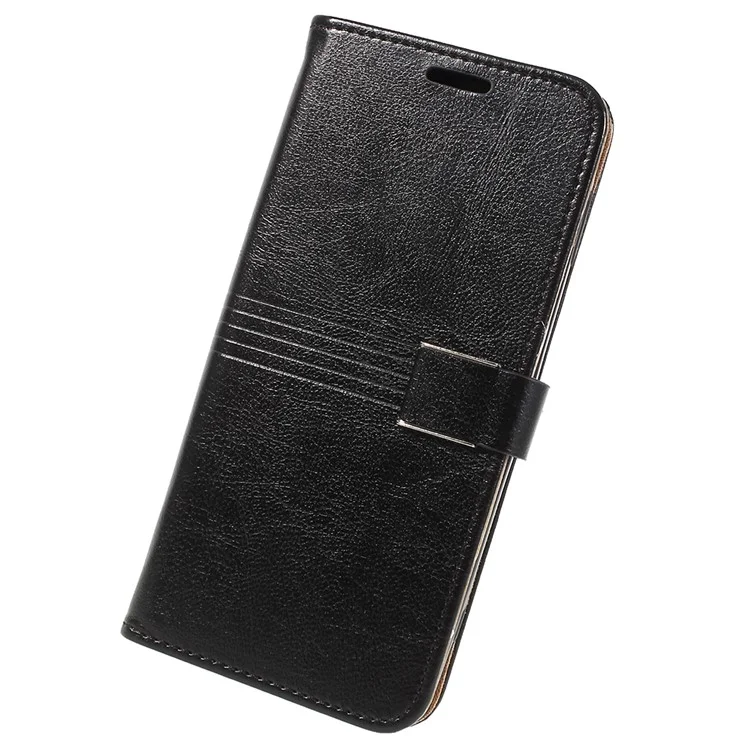 Wallet Leather Stand Case for Sony Xperia XZ2 - Black