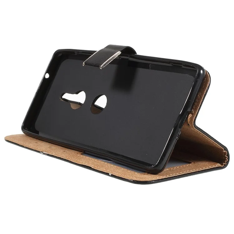 Wallet Leather Stand Case for Sony Xperia XZ2 - Black