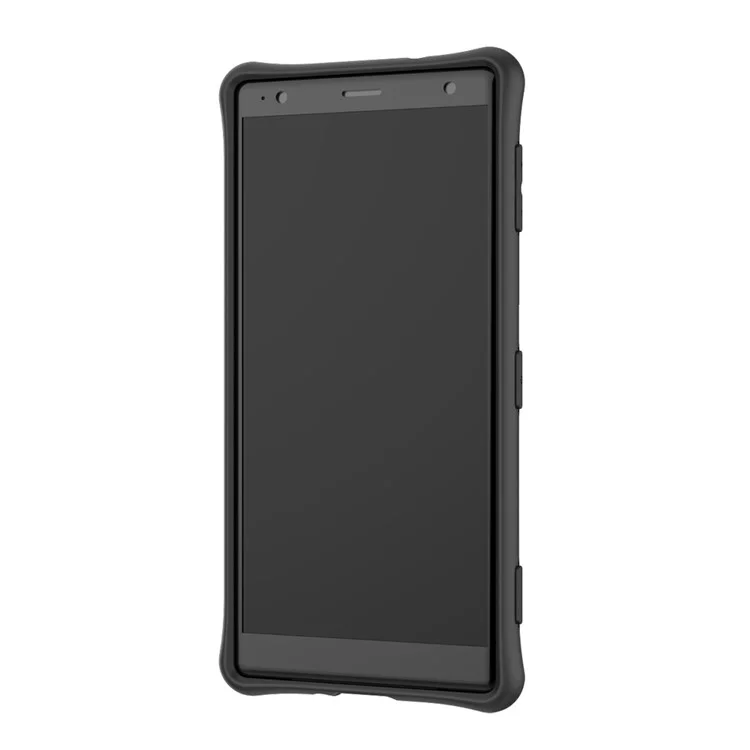 Armor PC + TPU Case with Rotary Kickstand for Sony Xperia XZ2 - Silver