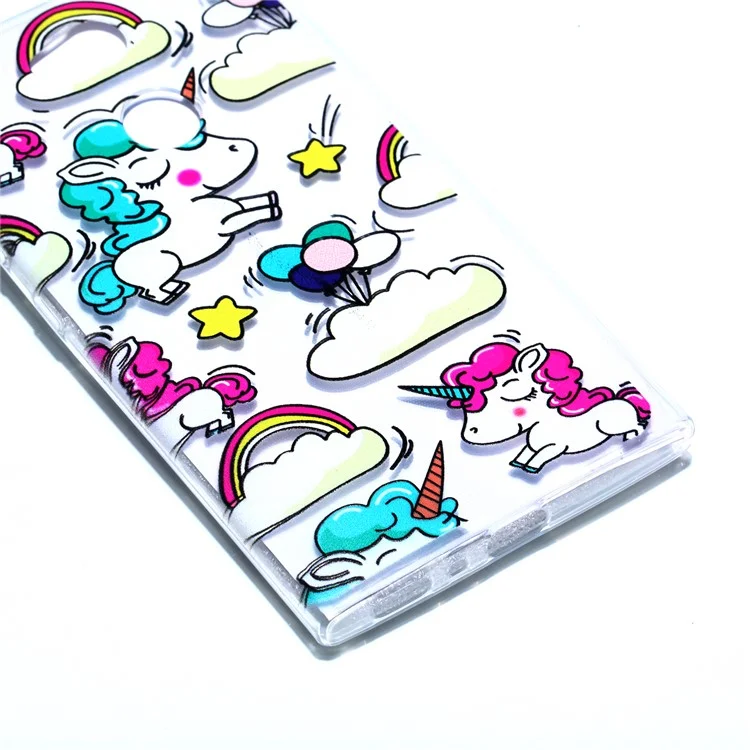 Pattern Printing Soft TPU Phone Cover for Sony Xperia L2 - Unicorns