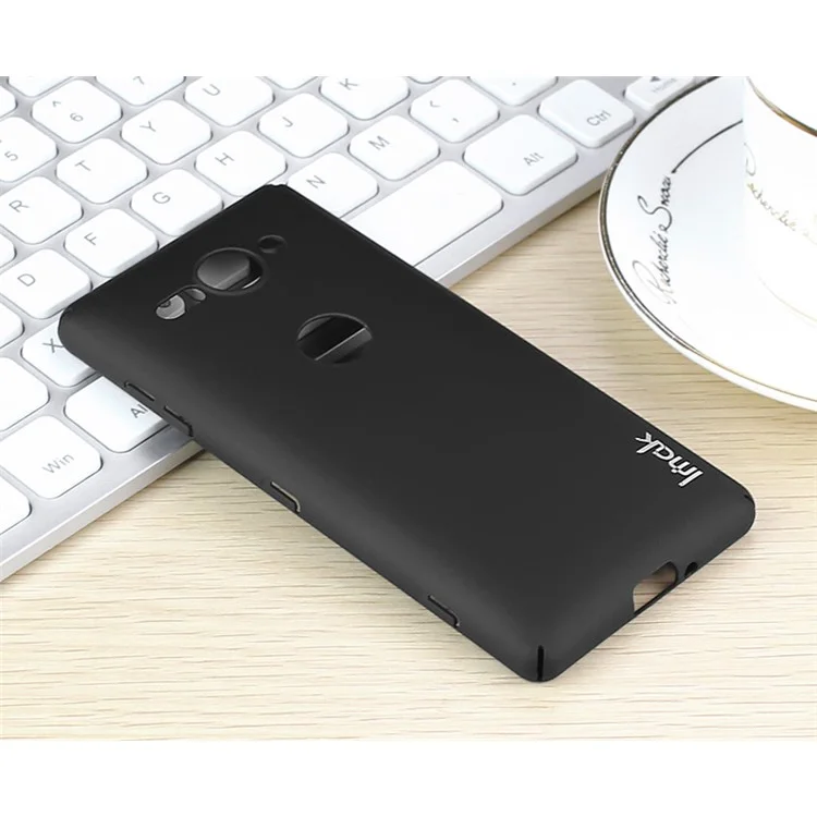 IMAK Jazz Skin Feel PC Back Case + Screen Protector for Sony Xperia XZ2 Compact - Black