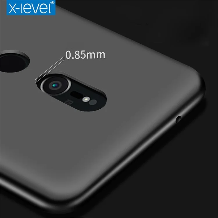 X-LEVEL Ultra-thin Frosted TPU Case for Sony Xperia XZ2 Premium - Black