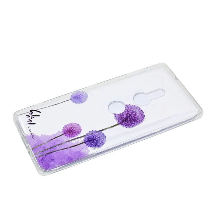 Pattern Printing Soft TPU Phone Case for Sony Xperia XZ2 - Dandelion