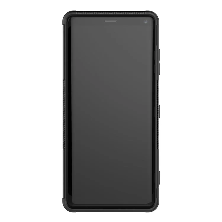 Cool Tire Hybride PC + TPU Kickstand Étui Pour Sony Xperia XZ3 - Noir