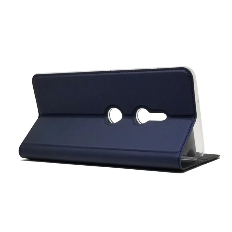 Automatisk tiltrækkende stående læderetui med kortlomme til Sony Xperia XZ3 - Blå