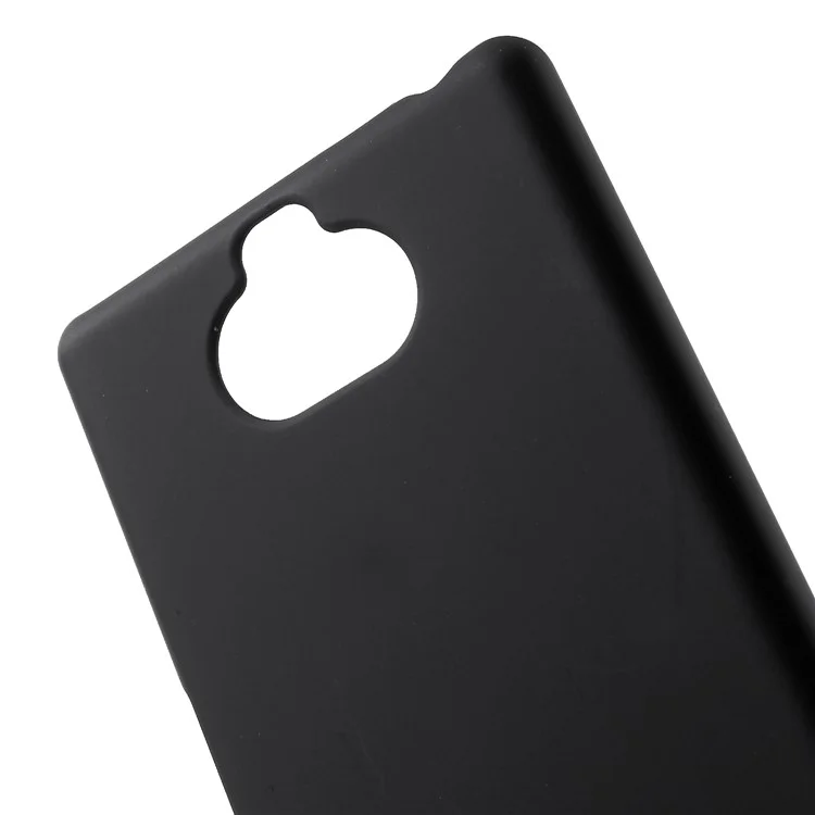 Case Rígida de PC Emborrachado Para a Sony Xperia 10 - Preto