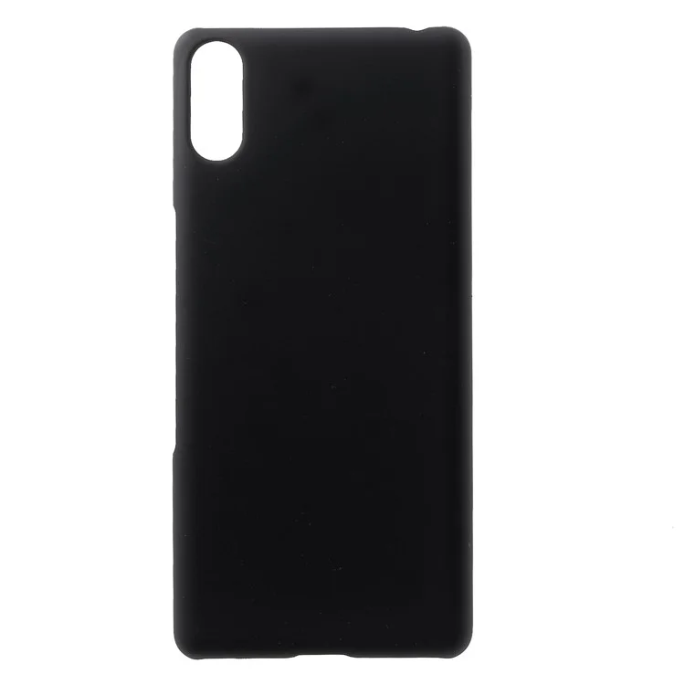 Cubierta Dura de PC de Goma Para Sony Xperia L3 - Negro