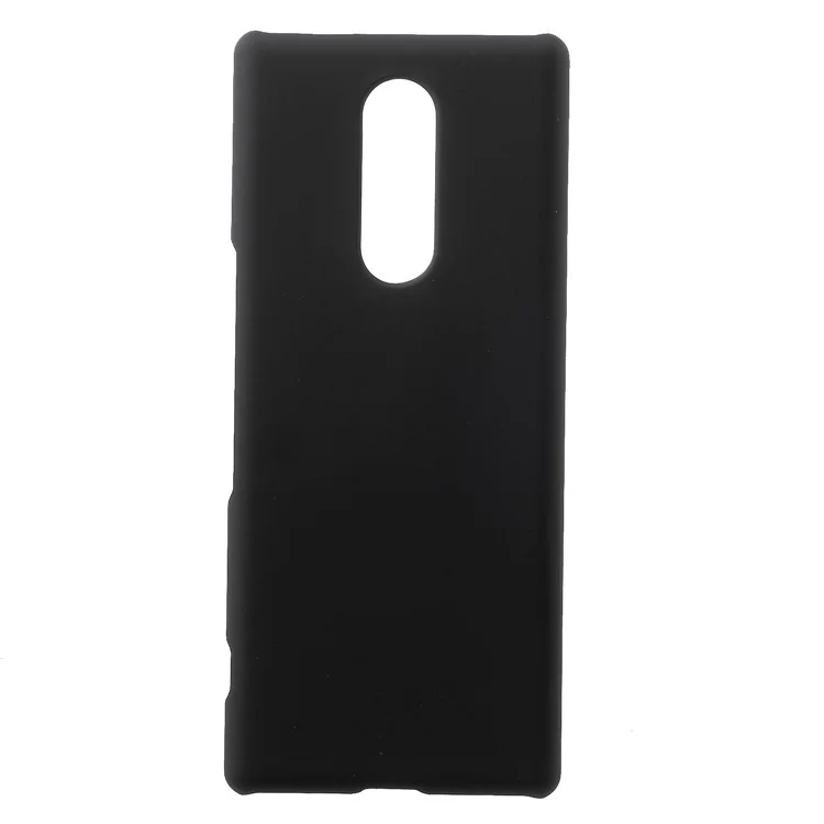 Couvercle de Protection en Plastique Dur Caoutchouté Pour Sony Xperia 1 - le Noir