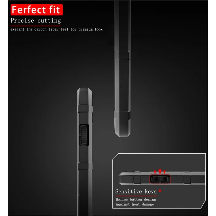 Capa de telefone TPU com textura de grade quadrada resistente para Sony Xperia 1 - Preto