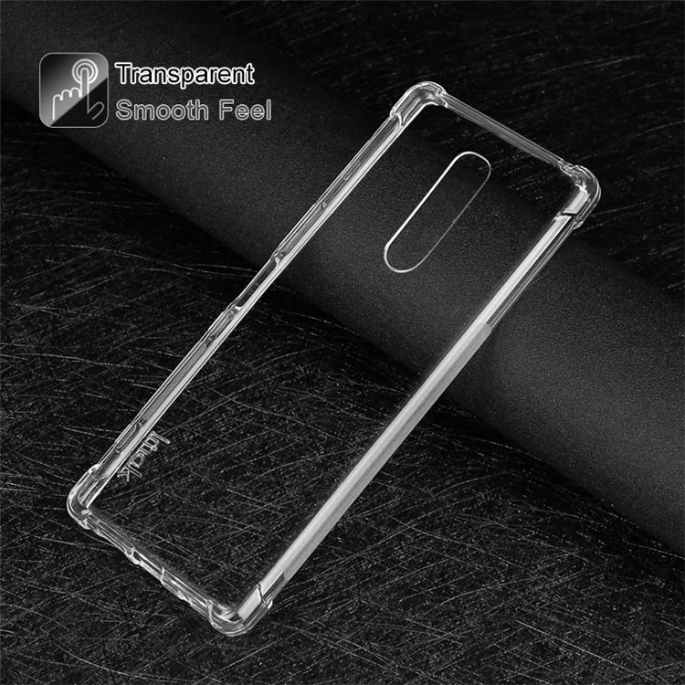 Imak Skin Feel Feel Anti-drop TPU Phone Case + Película de Pantalla a Prueba de Explosión Para Sony Xperia 1 - Transparente