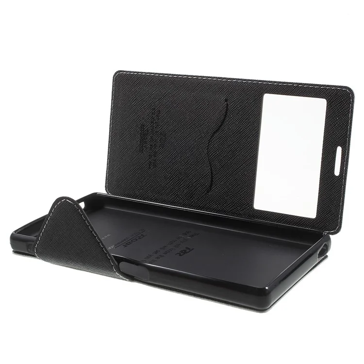ROAR KOREA Diary View Window Leather Cover for Sony Xperia Z5 Premium / Premium Dual - White