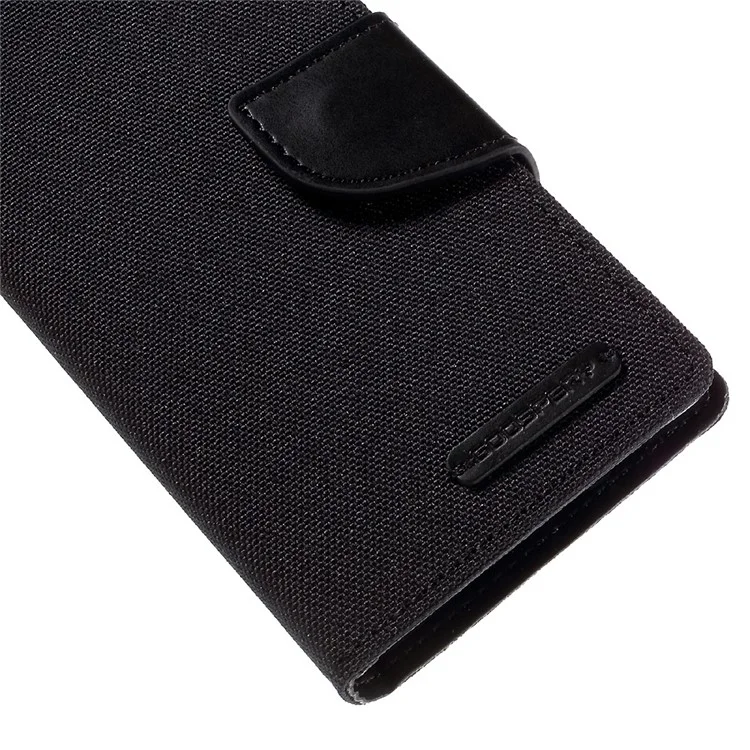 MERCURY GOOSPERY Canvas Wallet Leather Case for Sony Xperia Z5 Compact - Black