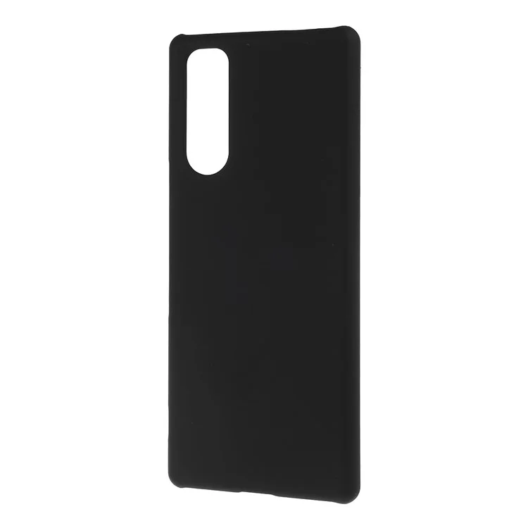 Case de PC Dura de Goma Para Sony Xperia 5 - Negro