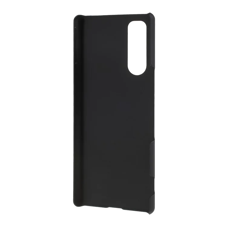 Case de PC Dura de Goma Para Sony Xperia 5 - Negro