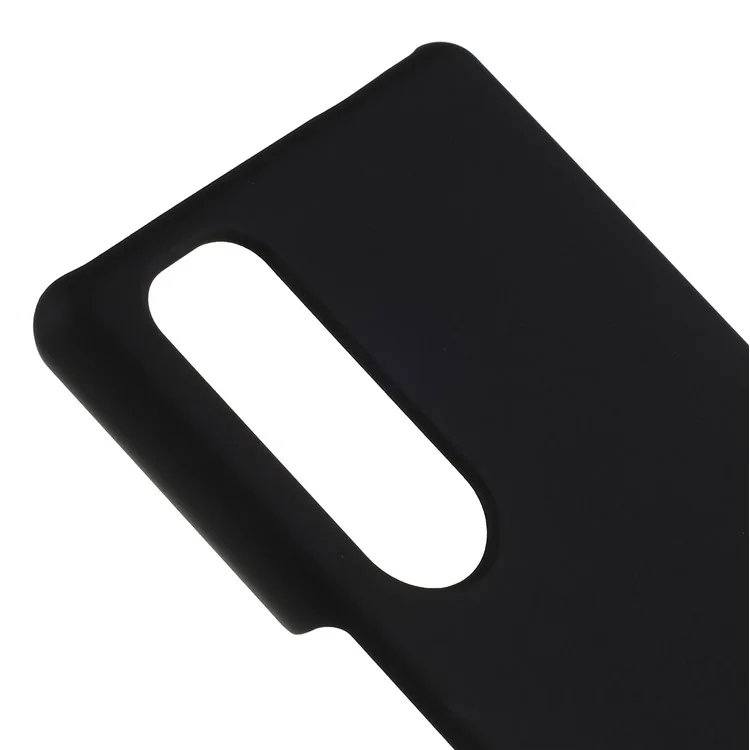 Case de PC Dura de Goma Para Sony Xperia 5 - Negro