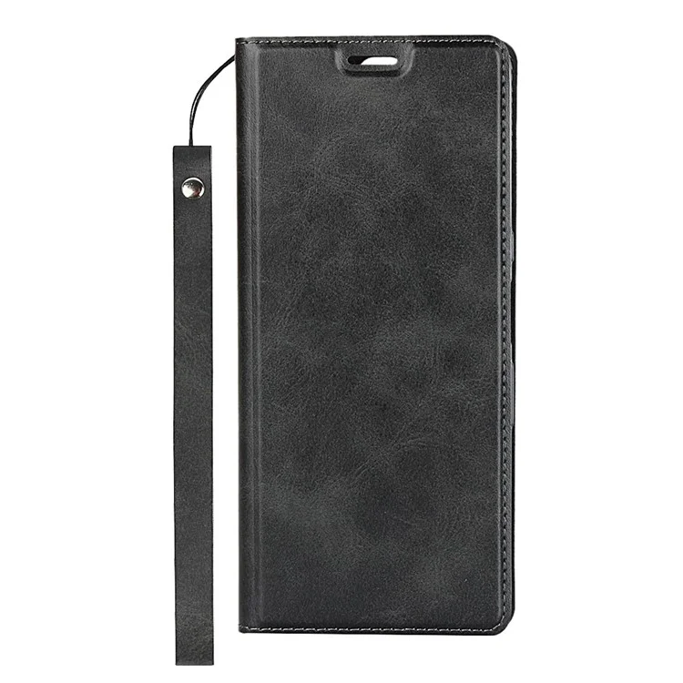 Caso de Suporte de Couro Com Stand For Sony Xperia 10 Plus - Preto