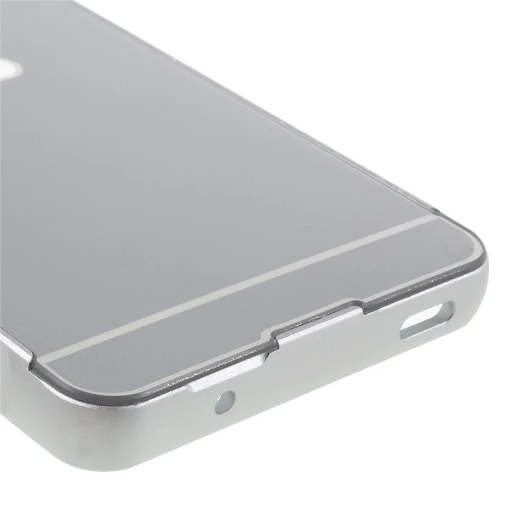 Slide-on Metal Frame PC Cover for Sony Xperia Z3 Compact D5803 D5833 M55w - Silver