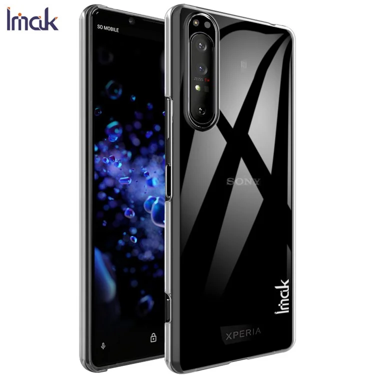 IMAK Crystal Case II Claro de Telefone Resistente ao Desgaste + Protetor de Tela à Prova de Explosão Para Sony Xperia 1 II