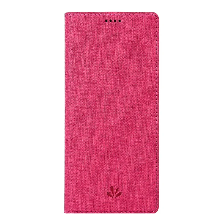 VILI DMX Cross Texture Card Holder Leather Stand Shell for Sony Xperia 1 II - Rosa