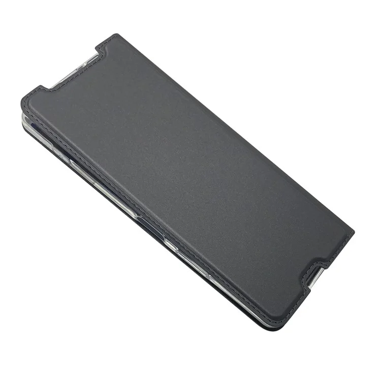 Adsorption Magnétique Case de Téléphone de Carte de Couverture en Cuir Pour Sony Xperia 1 II - le Noir