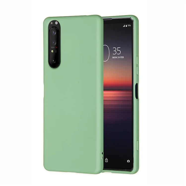 Case de Teléfono de Silicona Líquida Para Sony Xperia 5 II - Verde