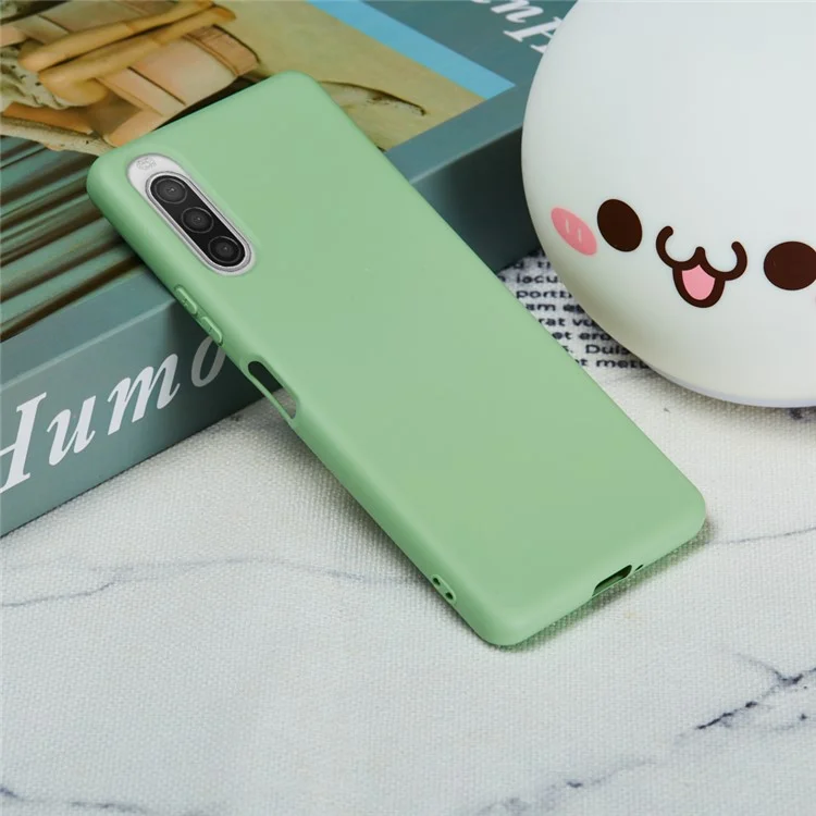 Case de Teléfono de Silicona Líquida Para Sony Xperia 10 II - Verde