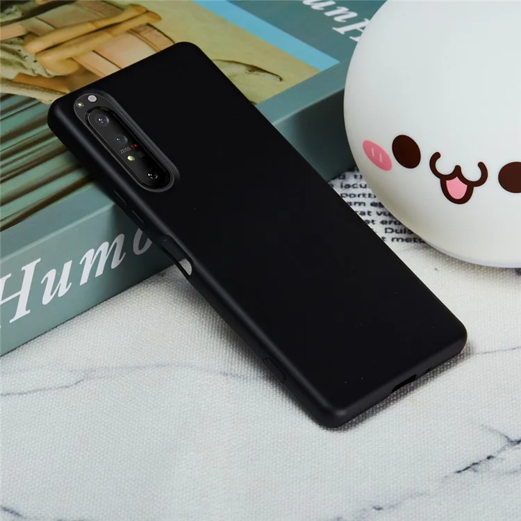 Capa de Telefone de Silicone Líquido Para Sony Xperia 1 II - Preto