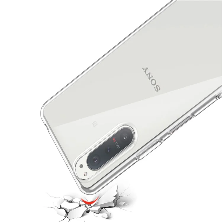 Per Sony Xperia 5 II TPU Case Anti-fingerprint Copertura Morbida Trasparente