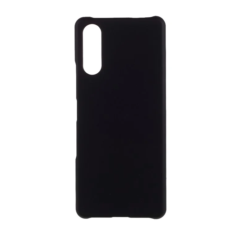 Custodia rigida per cellulare in policarbonato lucido e gommato per Sony Xperia 10 III 5G - Nero