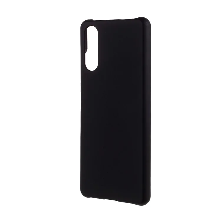 Custodia rigida per cellulare in policarbonato lucido e gommato per Sony Xperia 10 III 5G - Nero