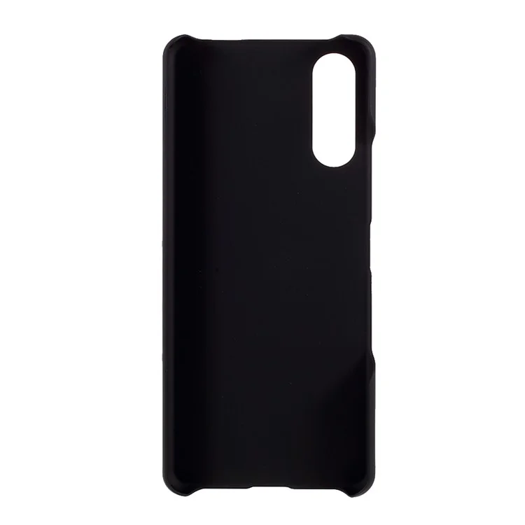 Custodia rigida per cellulare in policarbonato lucido e gommato per Sony Xperia 10 III 5G - Nero