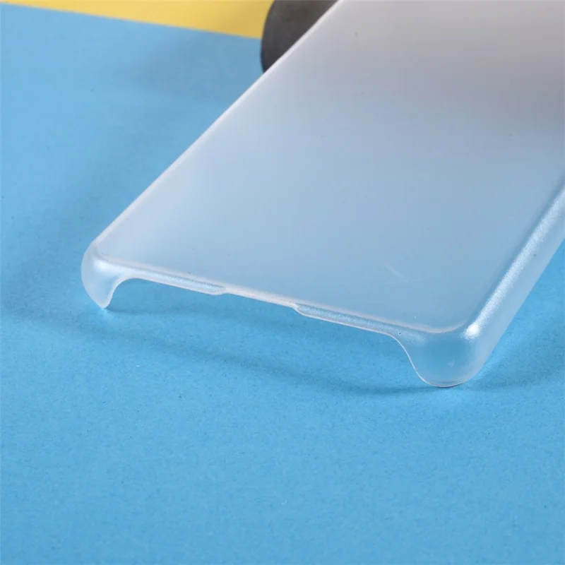 Glossy Rubberized Hard PC Cell Phone Back Case Cover for Sony Xperia 10 III 5G - Transparent