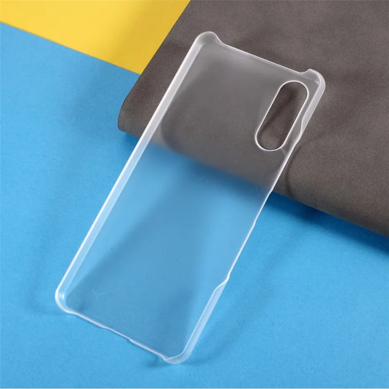 Glossy Rubberized Hard PC Cell Phone Back Case Cover for Sony Xperia 10 III 5G - Transparent