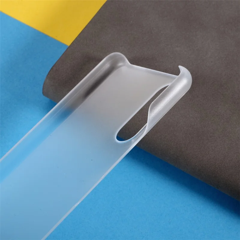 Glossy Rubberized Hard PC Cell Phone Back Case Cover for Sony Xperia 10 III 5G - Transparent