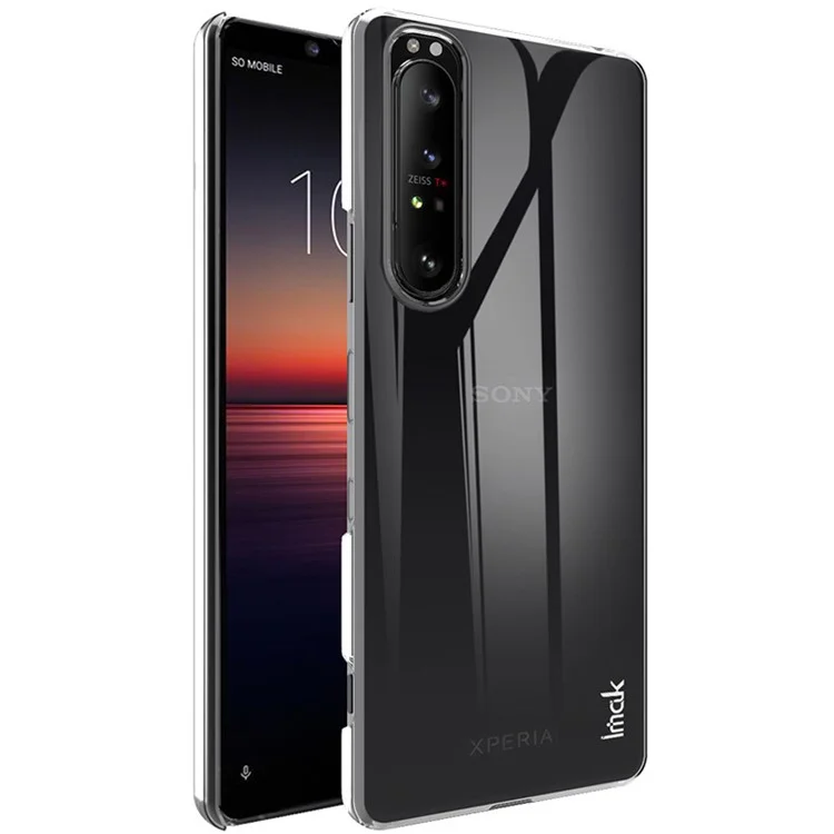 IMAK Clear Wear-resistant Hard Cell Phone Case per Sony Xperia 1 III 5G
