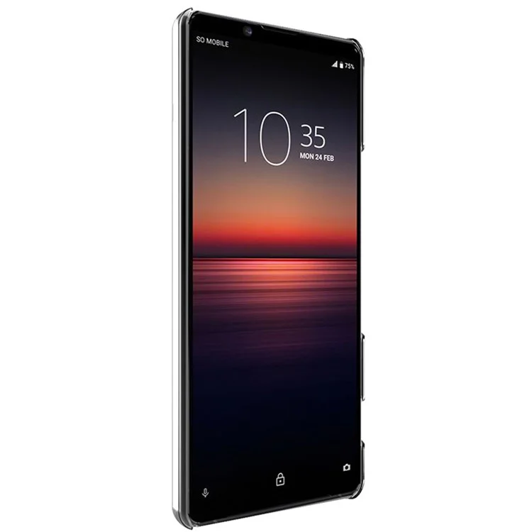 IMAK Clear Wear-resistant Hard Cell Phone Case per Sony Xperia 1 III 5G