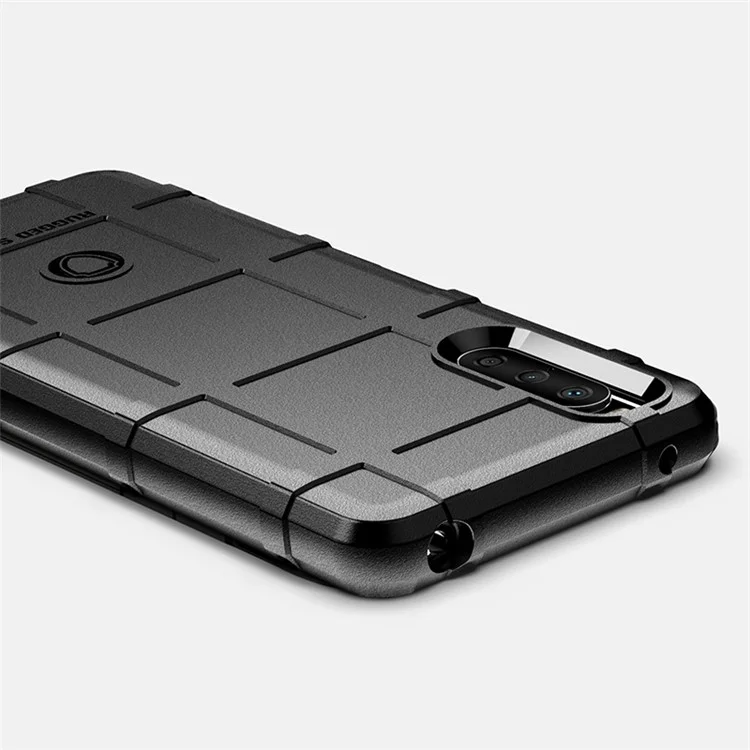 Custodia per telefono in TPU con texture a griglia quadrata antiurto e resistente per Sony Xperia 10 III 5G / Xperia 10 III Lite - Blu