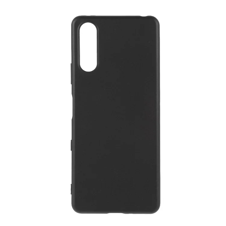 Couverture de Protection TPU Givrée de Qualité Pour Sony Xperia 10 III 5G - le Noir