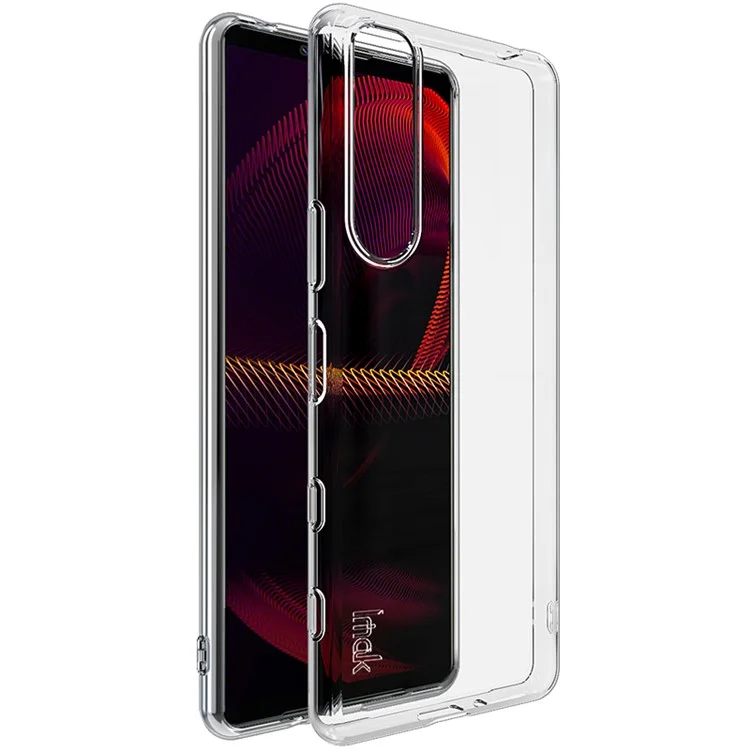IMAK UX-5 Série Transparente Capa Flexível de Proteção Total TPU para Sony Xperia 5 III 5G 