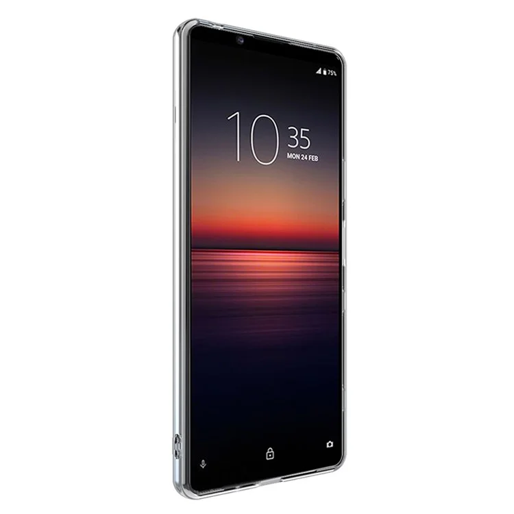 Série IMAK UX-5 Cas TPU Flexible Bien Protégé Transparent Pour Sony Xperia 1 III 5G