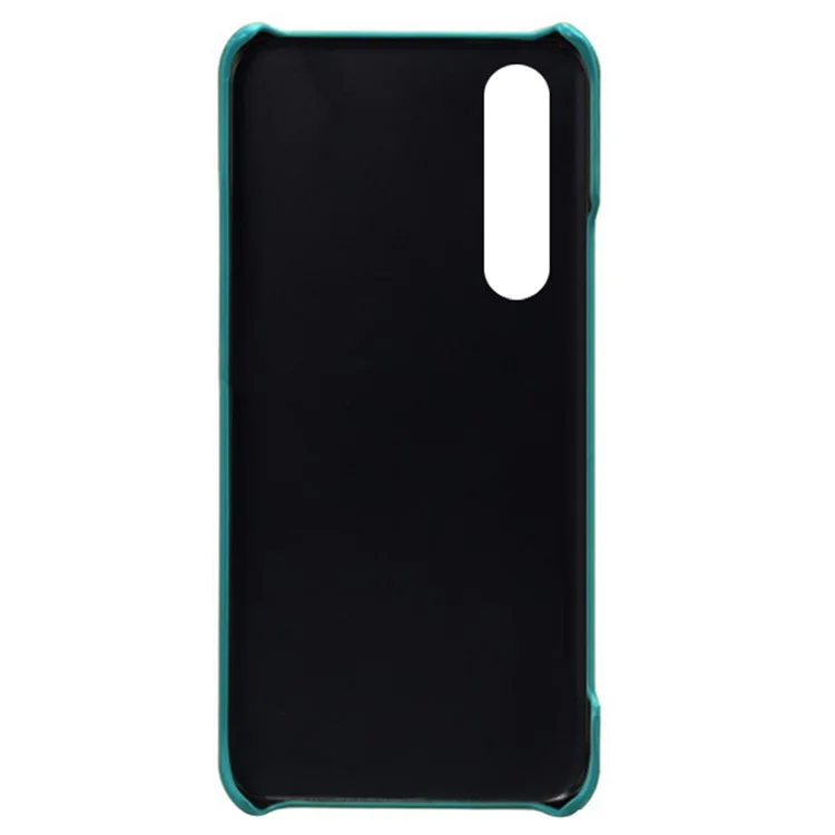 KSQ Custodia Per PC Rigida Rivestita in Pelle PU Ben Protetta Con Slot a Doppia Carta Per Sony Xperia 1 III 5G - Verde