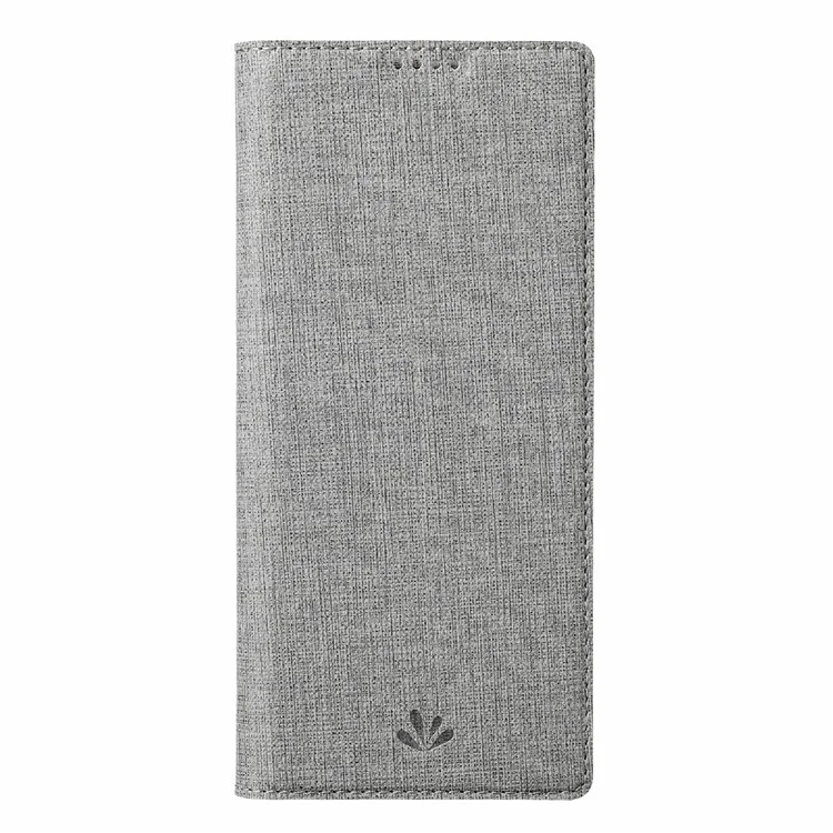 Coperchio Del Supporto Per Protezione Per Protezione in Pelle Della Serie Vili DMX Con Supporto Per Sony Xperia 5 III 5G - Grigio