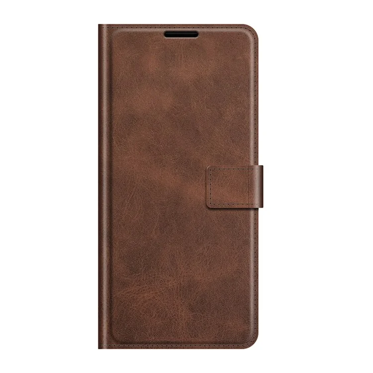 Para Sony Sony Xperia 5 III 5G PU Leather Wallet Stand Case Magnetic Square Clasp Protective Flip Phone Cover - Coffee