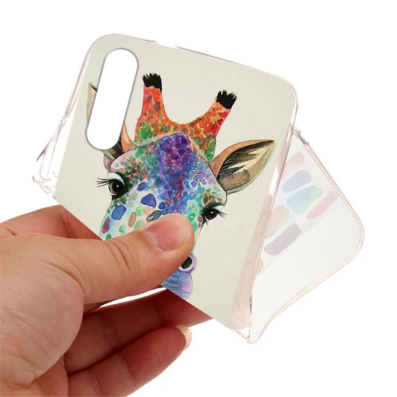 Full Protection Pattern Printing Flexible TPU Phone Cover Case for Sony Xperia 10 III 5G - White Base Flower