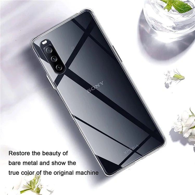 Custodia protettiva in TPU ultra flessibile e anti-impronte per Sony Xperia 10 III 5G