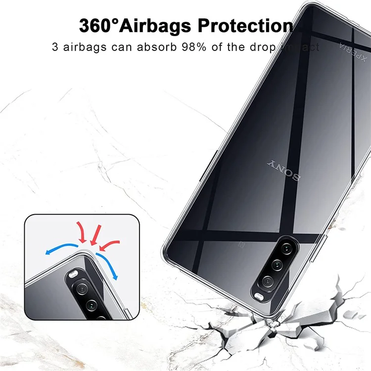 Custodia protettiva in TPU ultra flessibile e anti-impronte per Sony Xperia 10 III 5G
