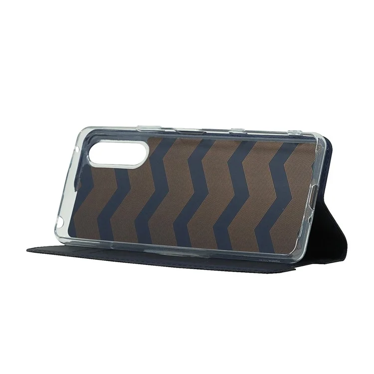 Custodia Per Copertina Del Telefono Cellulare in Pelle in Pelle PU Con Slot Per Schede Per Sony Xperia 10 III 5G - Blu